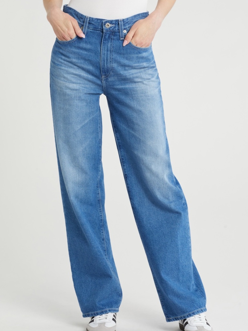 NWR AG Adriano Goldschmied Kora Wide-Leg High-Rise Jeans